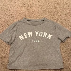 Medium Grey Crop Top